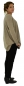 Preview: II100BG Pullover Vintagen one size Stricktunika Applikation asymmetrisch Feinstrick Gr. M/L beige